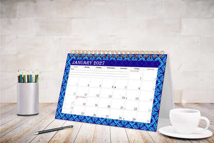 2026-2027 18 Months Standing Flip Desk Calendar Desktop Planner 07