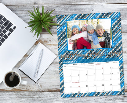 2026 Photo Frame Wall Spiral-bound Calendar (Add Your Own Photos) - 12 Months Desktop/Wall Calendar/Planner - (Edition #17)