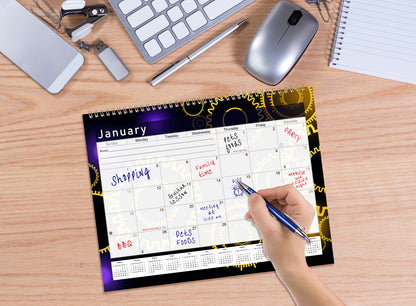 2027 Monthly Desktop/Wall Calendar/Planner - Habit Tracker - (Edition #09)