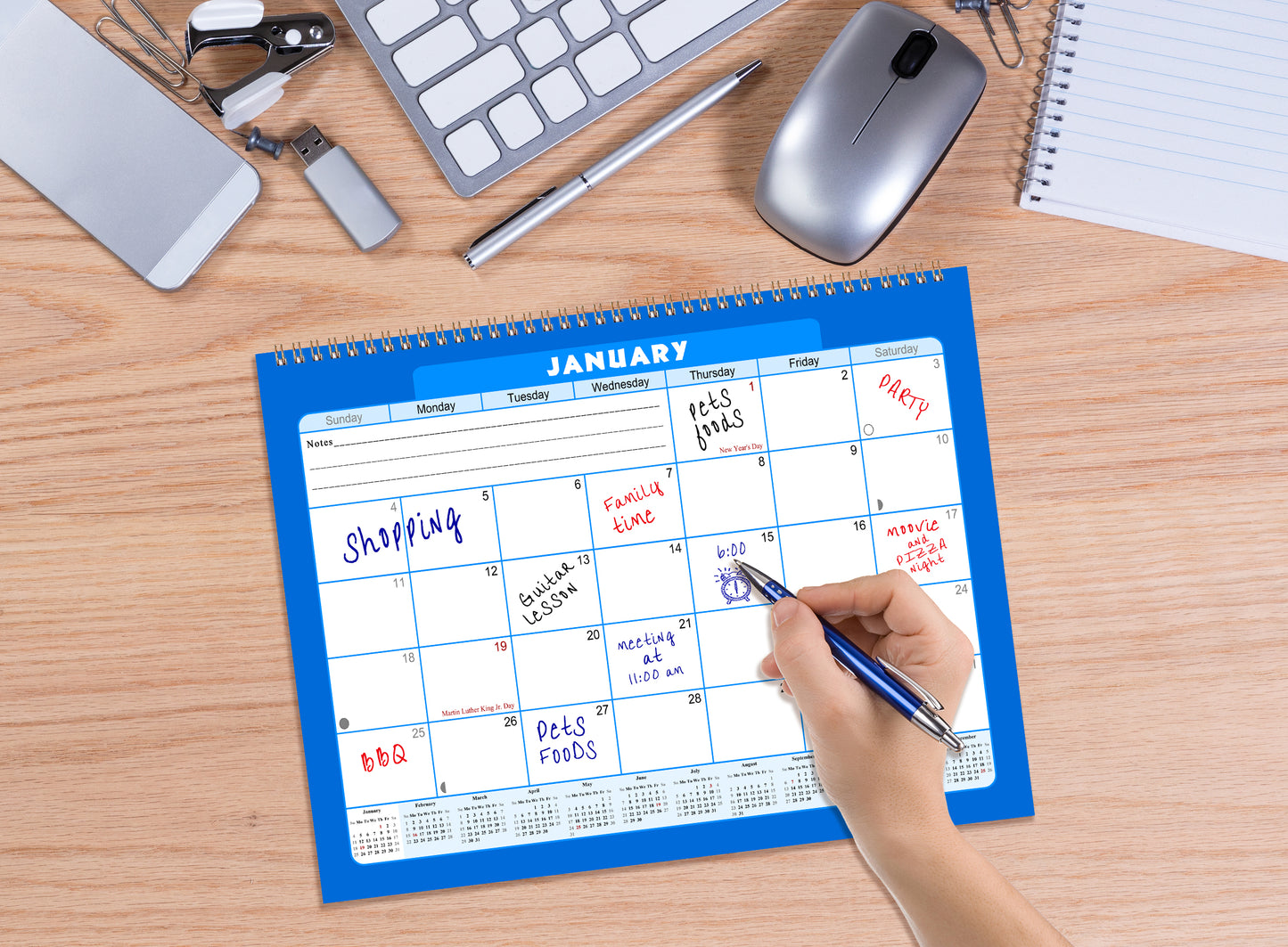 2027 Monthly Desktop/Wall Calendar/Planner - Habit Tracker - (Edition #06)