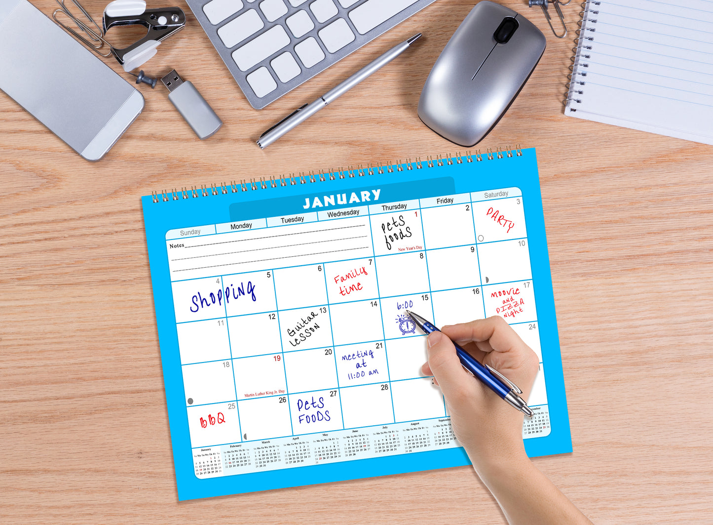 2027 Monthly Desktop/Wall Calendar/Planner - Habit Tracker - (Edition #07)