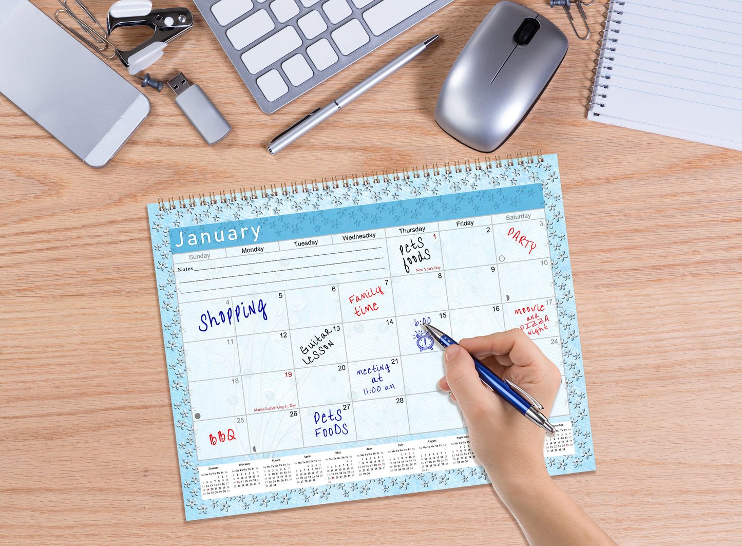2027 Monthly Desktop/Wall Calendar/Planner - Habit Tracker - (Edition #18)