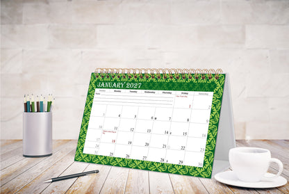 2027-12 Months Desk Calendar Desktop Planner with To-Do List & Notes 06