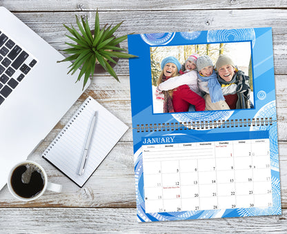 Personalized Custom 12 Months Calendar 2027 Collecting Memories Wall/Desktop/Planner Spiral-bound Mini 8.5x11 Inch (Add Your Own Photos) - Customized For Home, Office, Party, Birthday, Christmas Gift - Made in USA (Edition #02)