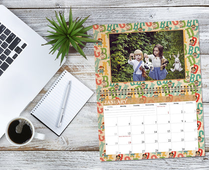 2026 Photo Frame Wall Spiral-bound Calendar (Add Your Own Photos) - 12 Months Desktop/Wall Calendar/Planner - (Edition #10)