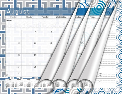 2026 - 2027 Academic Year 12 Months Student Calendar / College Planner for 3-Ring Binder, Desk or Wall -School Supplies - Made in USA -v014
