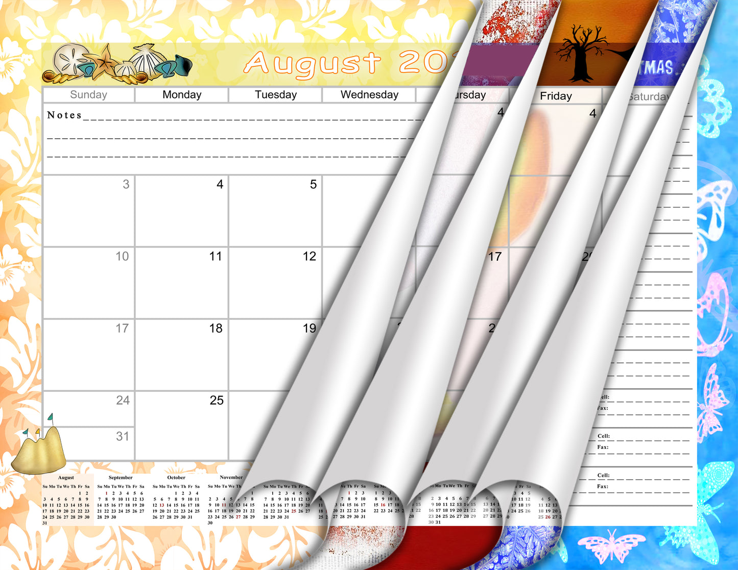 2026 - 2027 Academic Year 12 Months Student Calendar 3-Ring Binder(Edition #03)