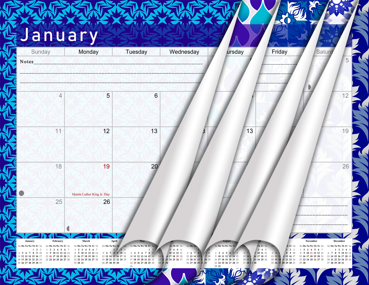 2026 - 2027 Student Calendar/Planner for 3-Ring Binder, Desk, or Wall - v017