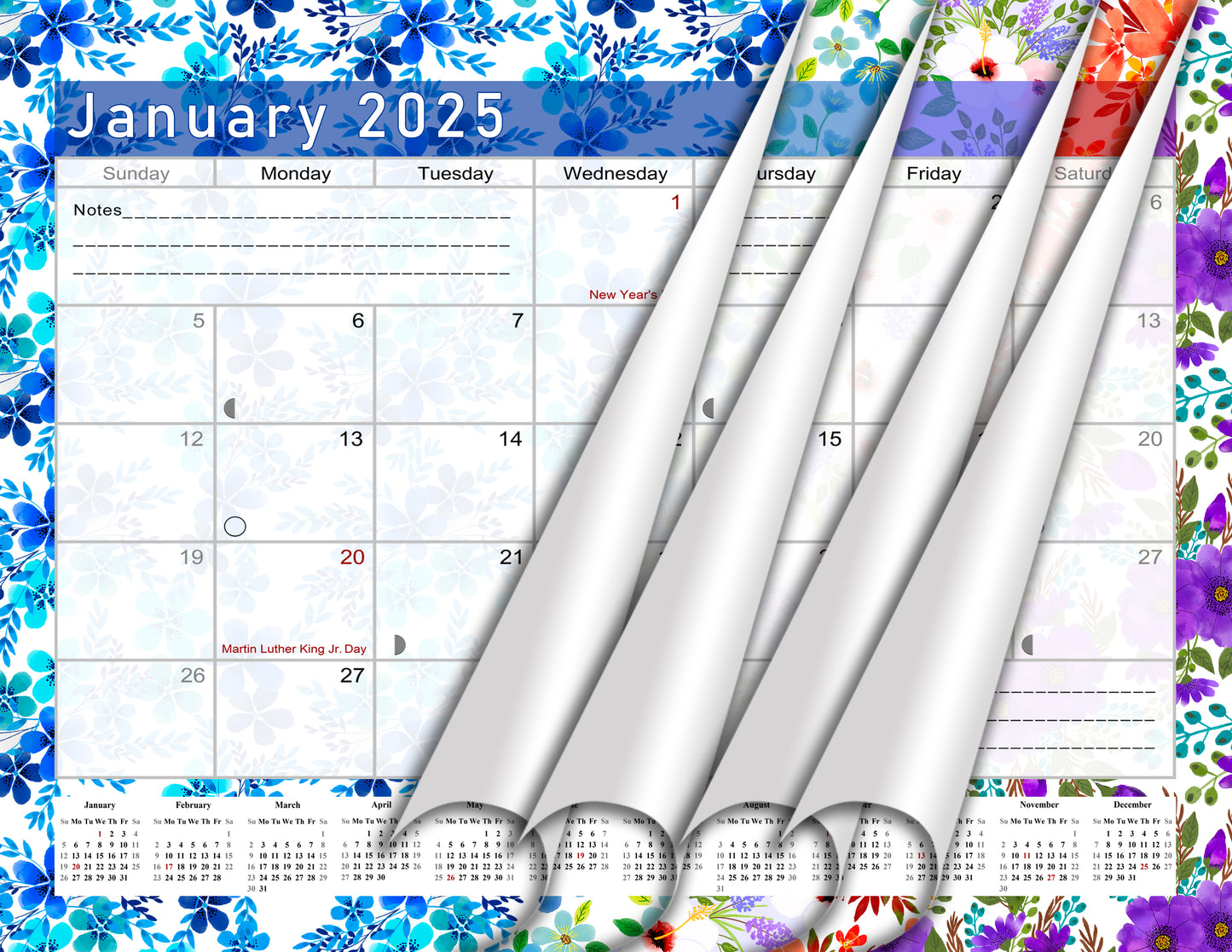 2024-2025 Magnetic/Desk Calendar - Desktop/Wall Calendar/Planner - (Edition #22)