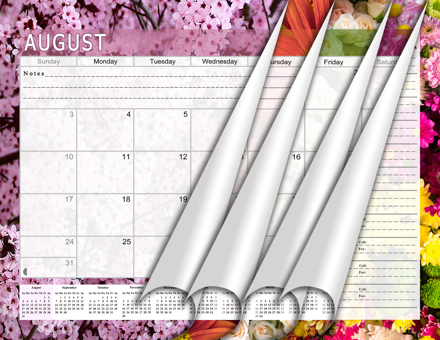 2026 - 2027 Academic Year 12 Months Student Calendar 3-Ring Binder (Edition #021)