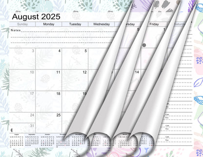 2025 - 2026 Academic Year 12 Months Student Calendar 3-Ring Binder (Edition #01)