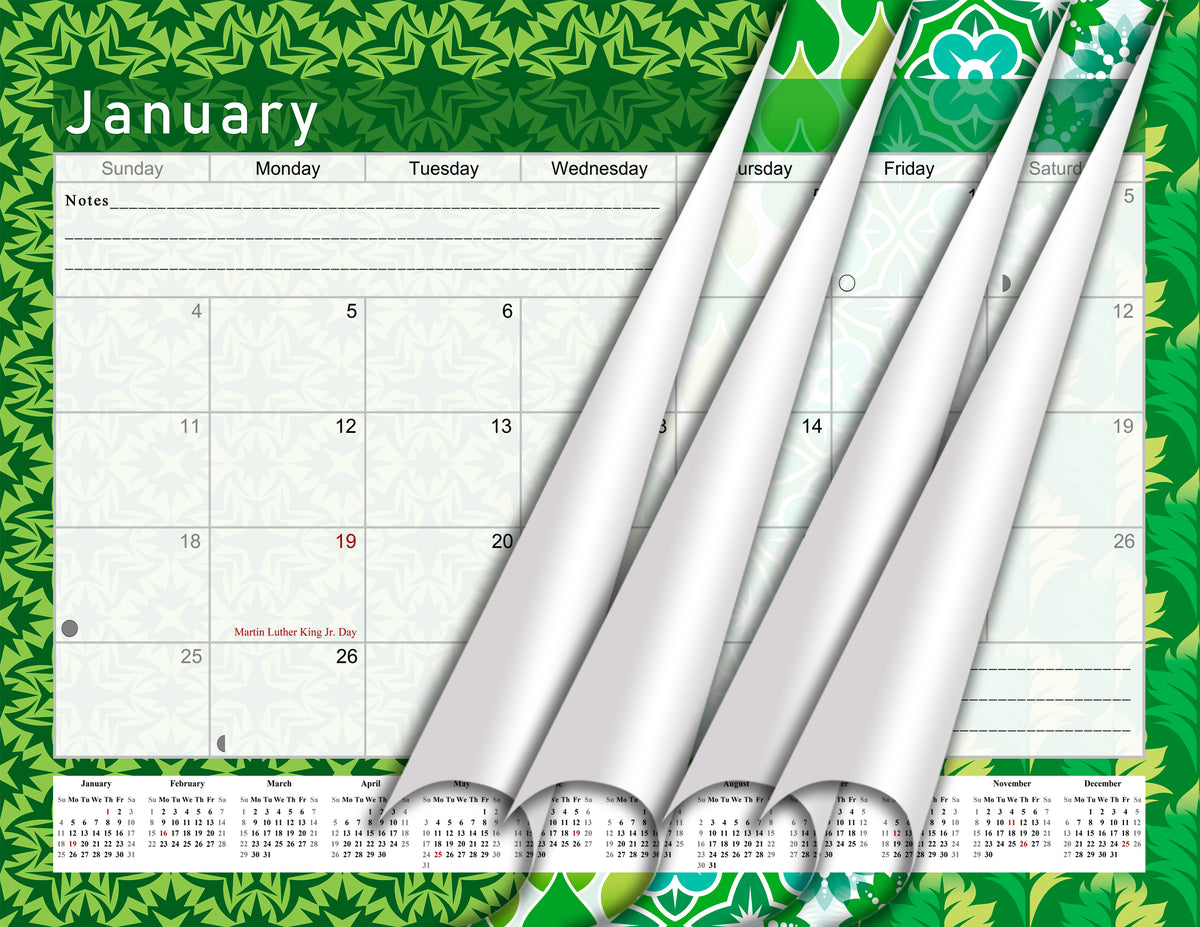 2026 - 2027 Student Calendar/Planner for 3-Ring Binder, Desk, or Wall - v016