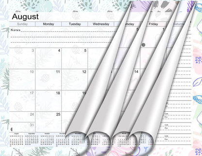 2026 - 2027 Academic Year 12 Months Student Calendar / College Planner for 3-Ring Binder, Desk or Wall -School Supplies - Made in USA - Edition v001)