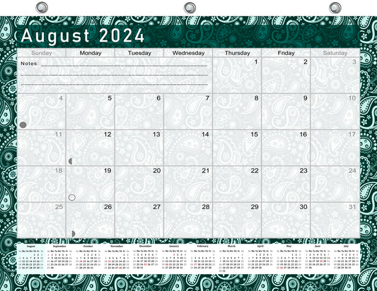 2024-2025 Academic Year 12 Months Student Calendar/Planner for 3-Ring Binder, Desk or Wall -v025