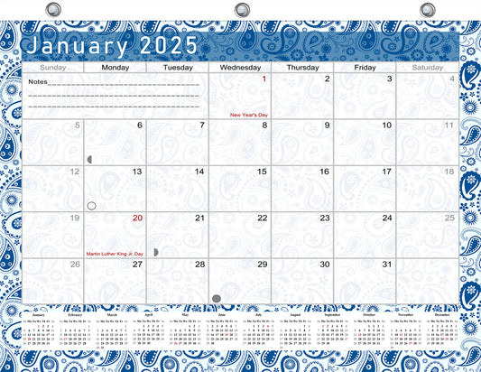 2024 - 2025 Student Calendar/Planner for 3-Ring Binder, Desk, or Wall - v021