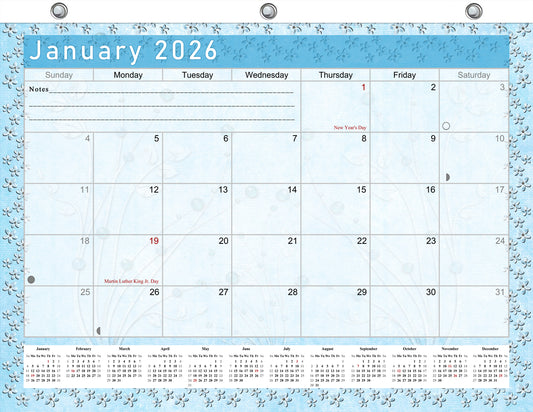 2025 - 2026 Student Calendar/Planner for 3-Ring Binder, Desk, or Wall - v018