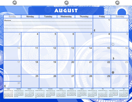 2026 - 2027 Academic Year 12 Months Student Calendar / College Planner for 3-Ring Binder, Desk or Wall -School Supplies - Made in USA (Edition #013)