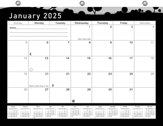 2024 - 2025 Student Calendar/Planner for 3-Ring Binder, Desk, or Wall - v015