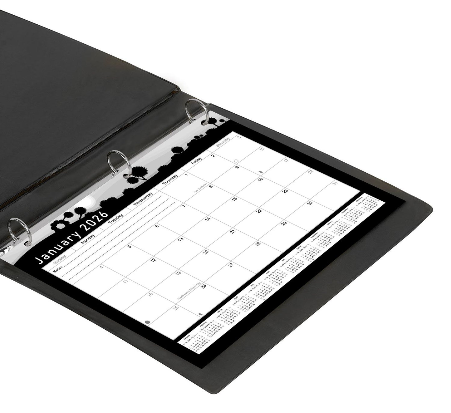 2025 - 2026 Student Calendar/Planner for 3-Ring Binder, Desk, or Wall - v015