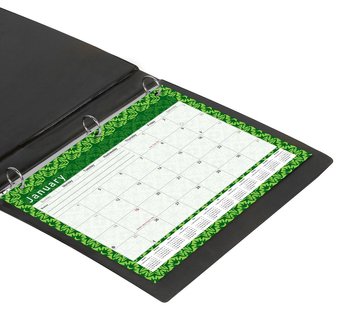 2026 - 2027 Student Calendar/Planner for 3-Ring Binder, Desk, or Wall - v016