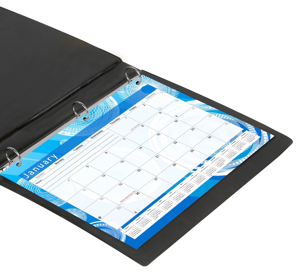 2026 - 2027 Student Calendar/Planner for 3-Ring Binder, Desk, or Wall - v002