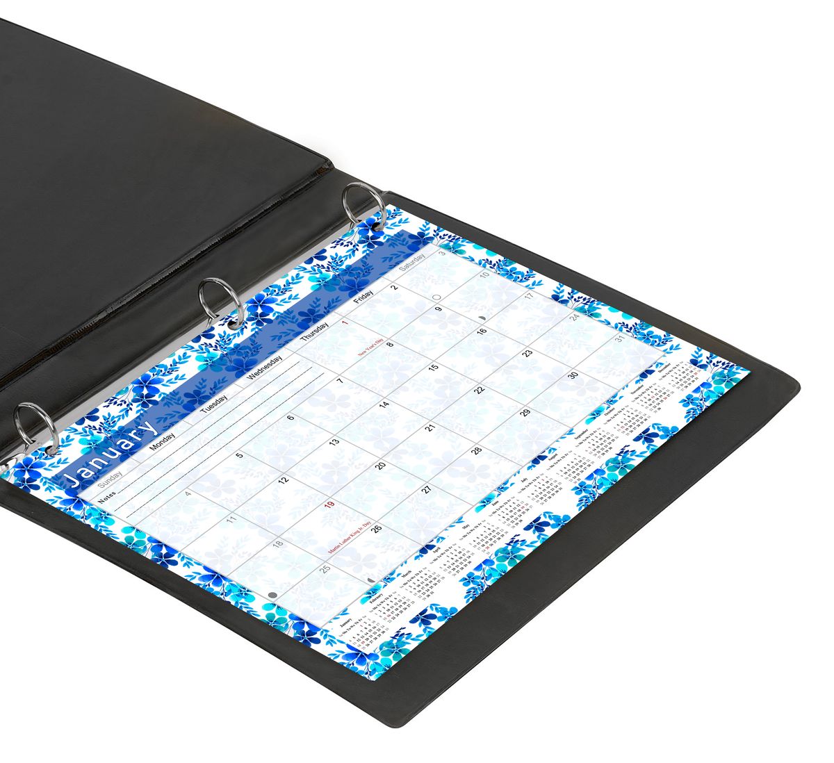 2026 - 2027 Student Calendar/Planner for 3-Ring Binder, Desk, or Wall - v022