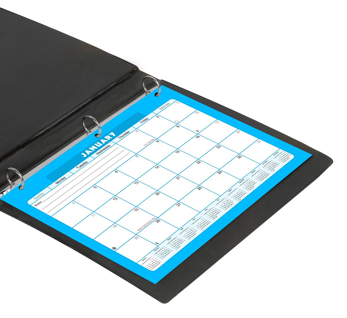 2026 - 2027 Student Calendar/Planner for 3-Ring Binder, Desk, or Wall - v007