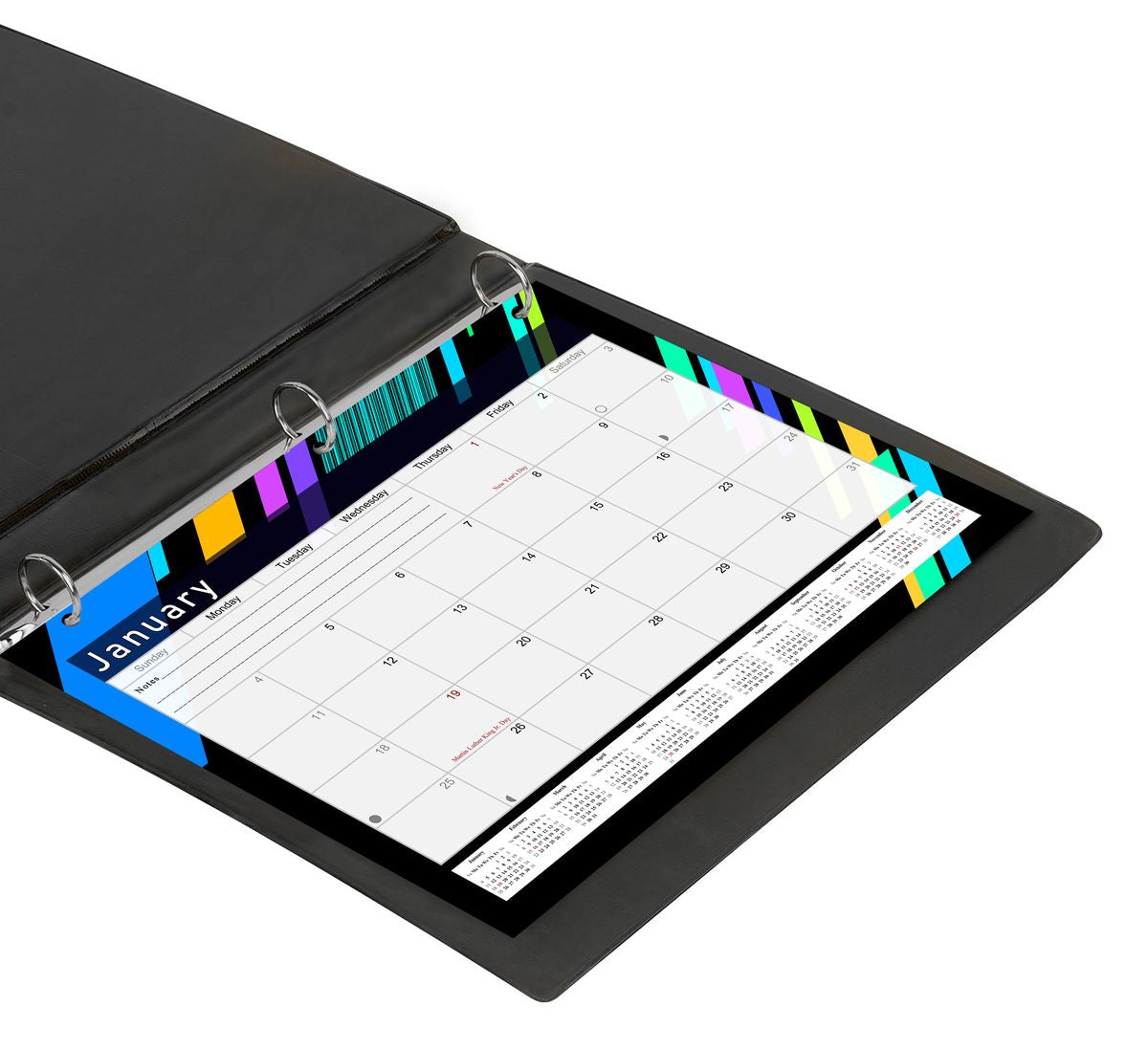 2026 - 2027 Student Calendar/Planner for 3-Ring Binder, Desk, or Wall - v013