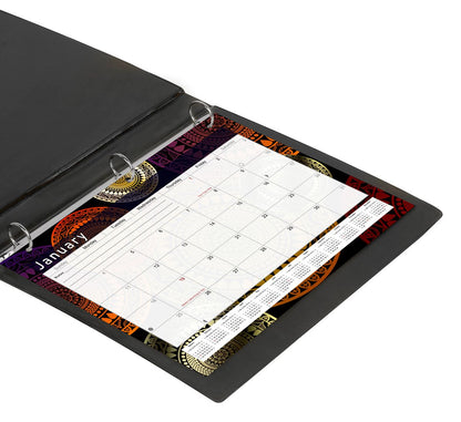 2026 - 2027 Student Calendar/Planner for 3-Ring Binder, Desk, or Wall - v012