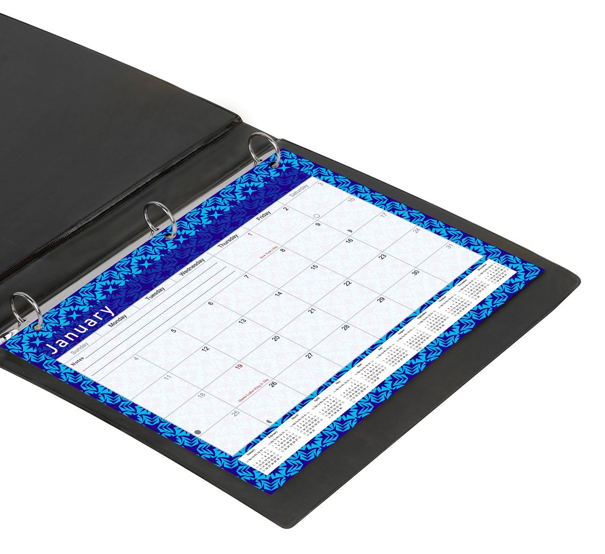 2026 - 2027 Student Calendar/Planner for 3-Ring Binder, Desk, or Wall - v017
