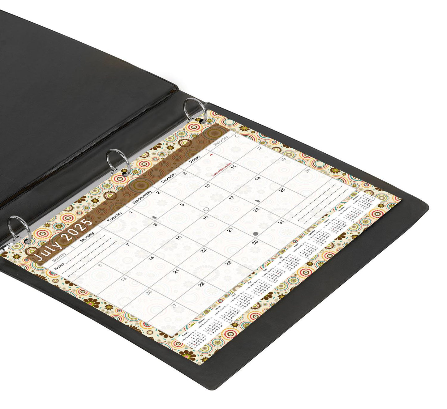 2025 - 2026 Student Calendar/Planner for 3-Ring Binder, Desk, or Wall - v020