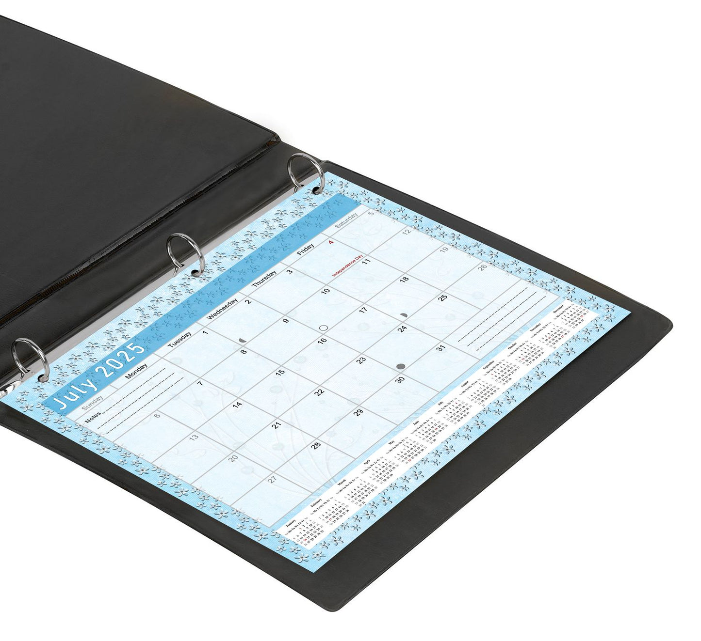 2025 - 2026 Student Calendar/Planner for 3-Ring Binder, Desk, or Wall - v018