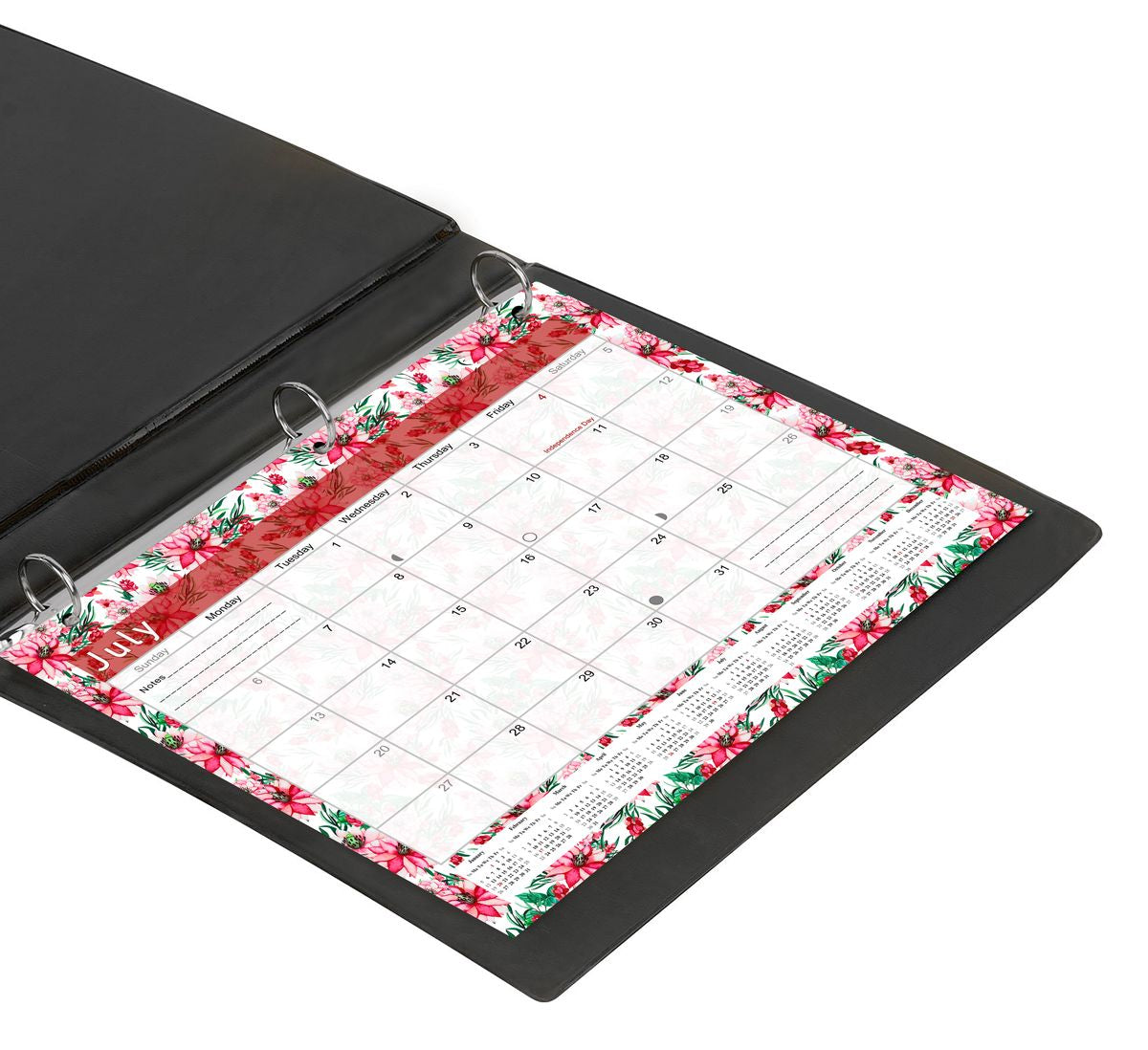 2026 - 2027 Student Calendar/Planner for 3-Ring Binder, Desk, or Wall - v022