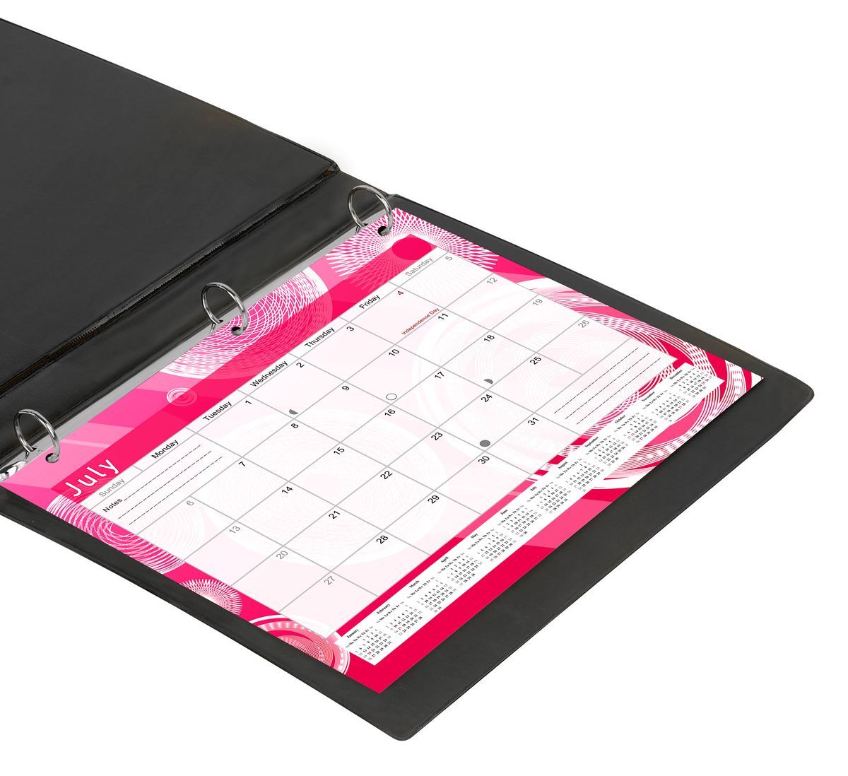 2026 - 2027 Student Calendar/Planner for 3-Ring Binder, Desk, or Wall - v002