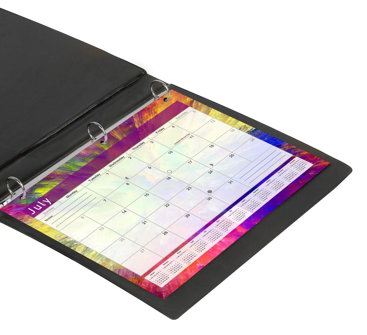 2026 - 2027 Student Calendar/Planner for 3-Ring Binder, Desk, or Wall - v026