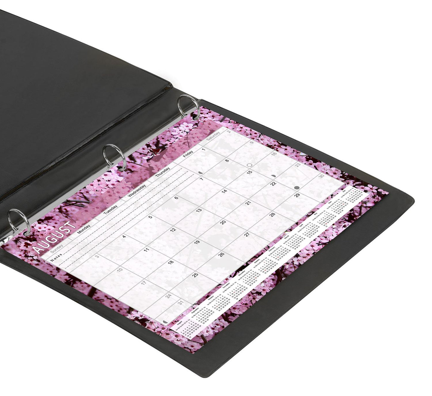 2026 - 2027 Academic Year 12 Months Student Calendar / College Planner for 3-Ring Binder, Desk or Wall -School Supplies - Made in USA -v021