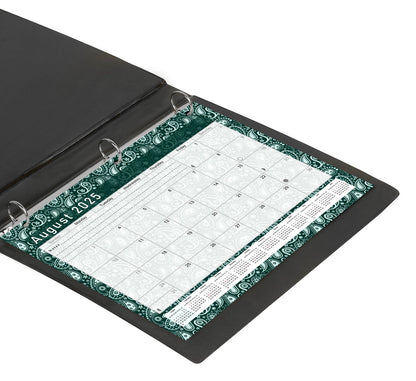 2025 - 2026 Academic Year 12 Months Student Calendar / College Planner for 3-Ring Binder, Desk or Wall -School Supplies - Made in USA -v025