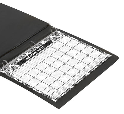 2025 - 2026 Academic Year 12 Months Student Calendar / College Planner for 3-Ring Binder, Desk or Wall -School Supplies - Made in USA - Edition #009)