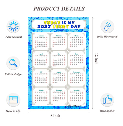2027 Peel & Stick Calendar - Today is my Lucky Day Removable - 041