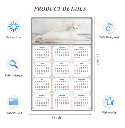2026 Peel & Stick Calendar - Today is my Lucky Day Removable - Cat 06 (12"x 8")