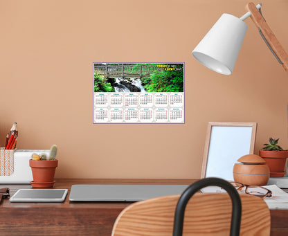 2025 Peel & Stick Calendar - Today is my Lucky Day - Removable, Repositionable - 014 (9"x 6")