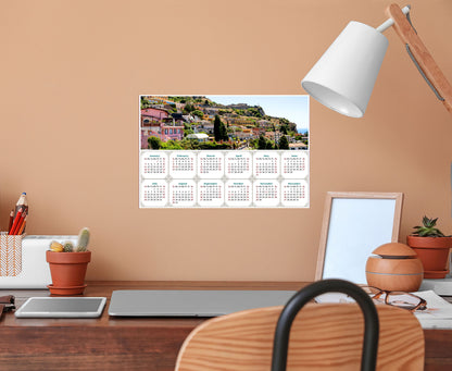 2026 Peel & Stick Calendar - Today is my Lucky Day - Removable - Italy - Taormina (9"x 6")