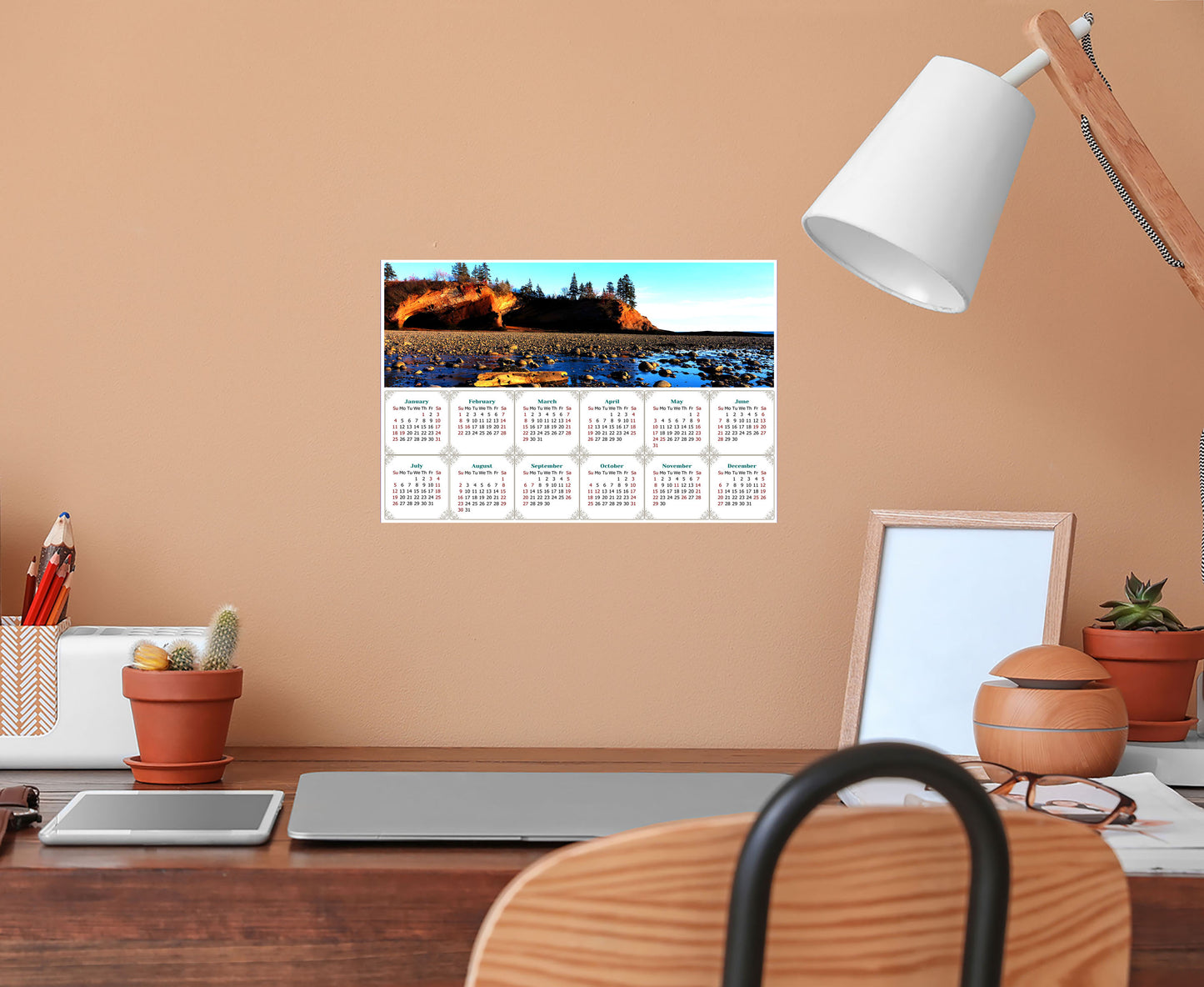 2026 Peel & Stick Calendar - Today is my Lucky Day - Removable - Shepholdy bay (9"x 6")