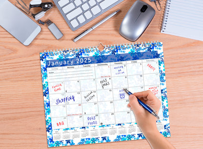 2024-2025 Monthly Spiral-Bound Wall / Desk Calendar - Desktop / Wall Blotter Calendar / Planner - (Edition #22)