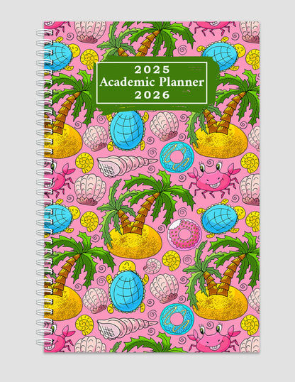 2025-2026 Student Academic Planner Calendar - School College Weekly Agenda #026