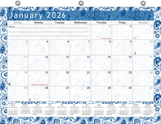 2025 - 2026 Student Calendar/Planner for 3-Ring Binder, Desk, or Wall - v021
