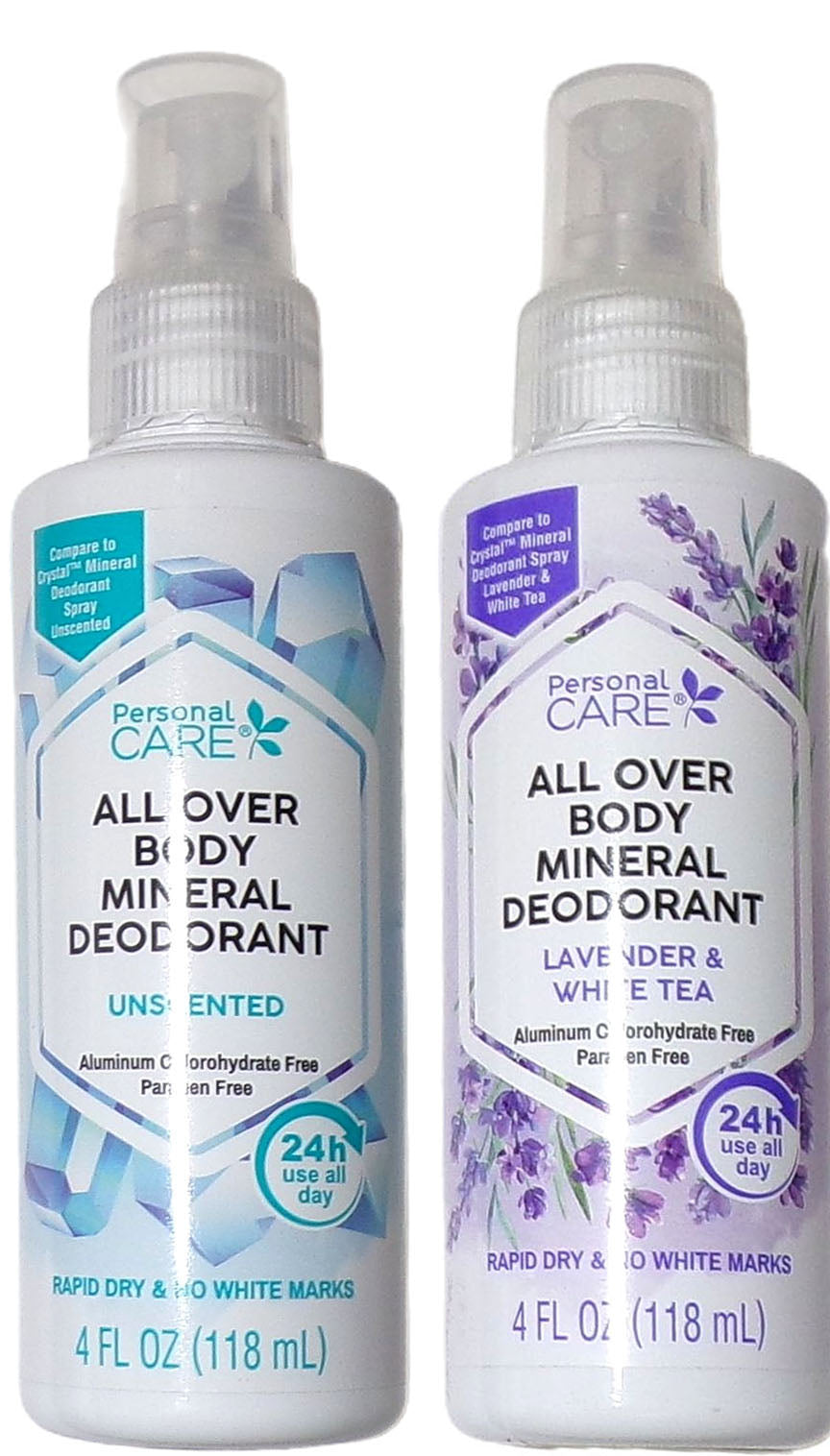 Personal Care All Over Body Mineral Deodorant Unscented & Lavender & White Tea