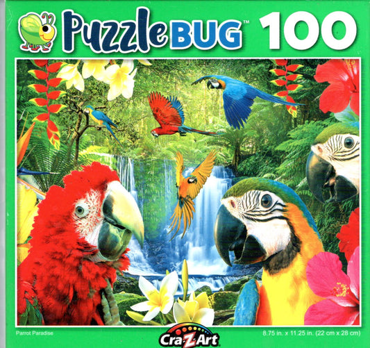 Parrot Paradise - 100 Pieces Jigsaw Puzzle