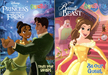 The Princess and the Frog & Beauty and the Beast - Coloring & Activity Book