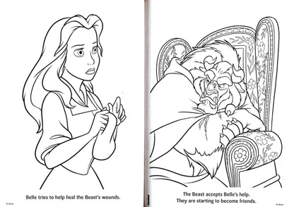 The Princess and the Frog & Beauty and the Beast - Coloring & Activity Book